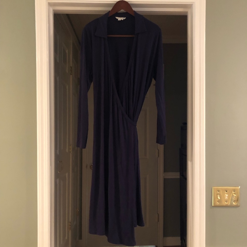 🌼navy blue boden wrap dress🌼